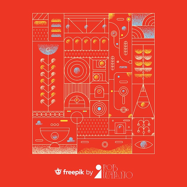 Free vector abstract illustration of circuit board