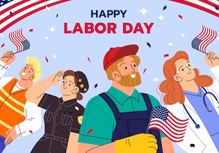 Labor Day illustrations