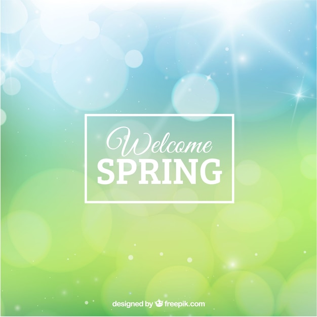 Free vector blurred spring background