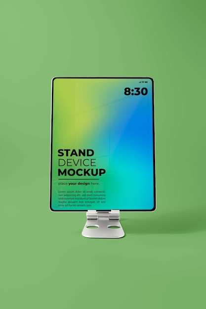Device stand mockup presentation