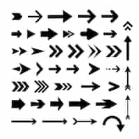 Free vector flat design arrow collection