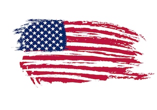 american flag drawings