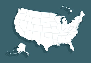 United states map vectors