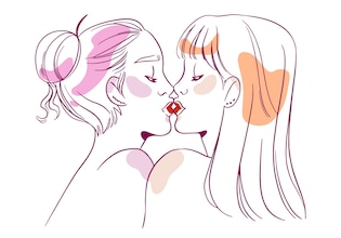 Lesbian drawings