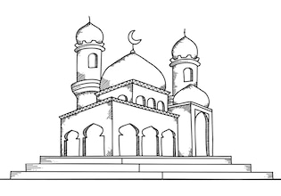 Mosque drawings
