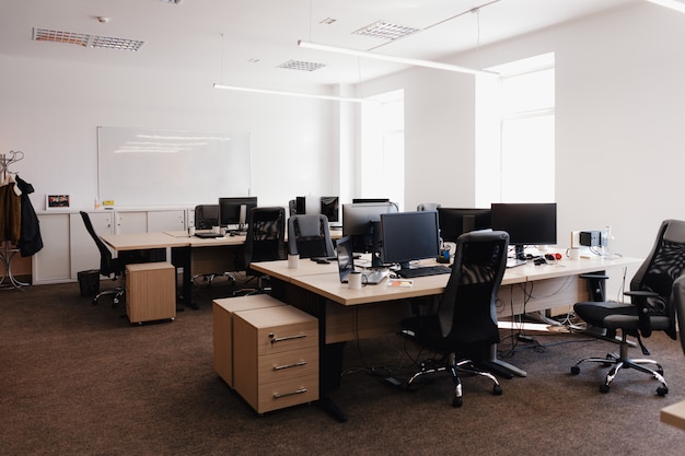 Free photo modern office space interior.