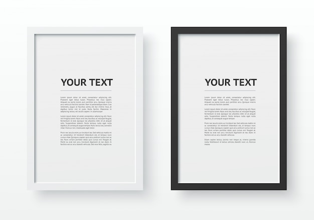 Free vector portrait picture frame for a4