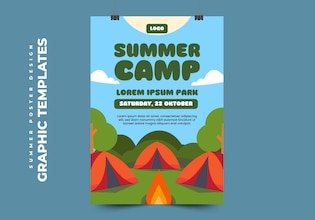 Summer camp posters