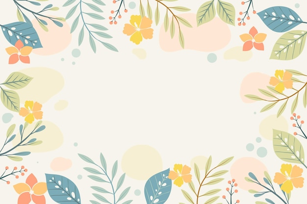 Vector tropical leaves background for zoom
