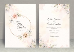 Elegant wedding invitations